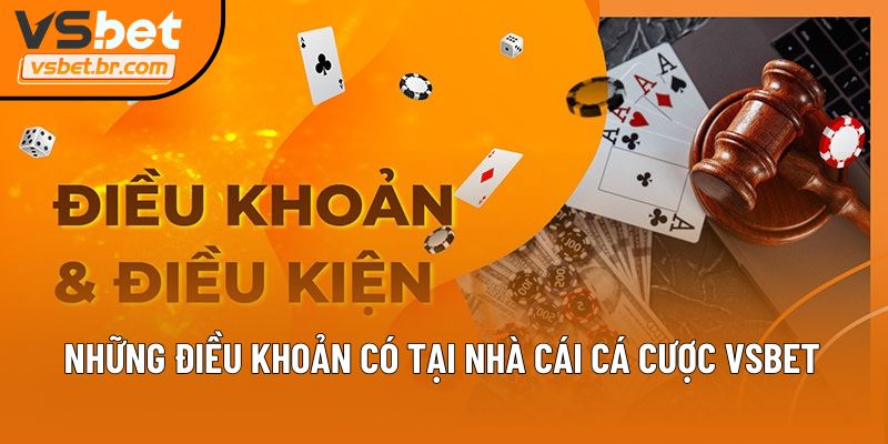 Những điều khoản có tại nhà cái cá cược Vsbet